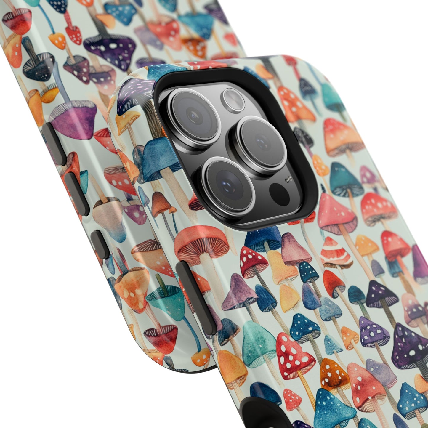 Watercolor Mushroom Magnetic Tough Phone Case