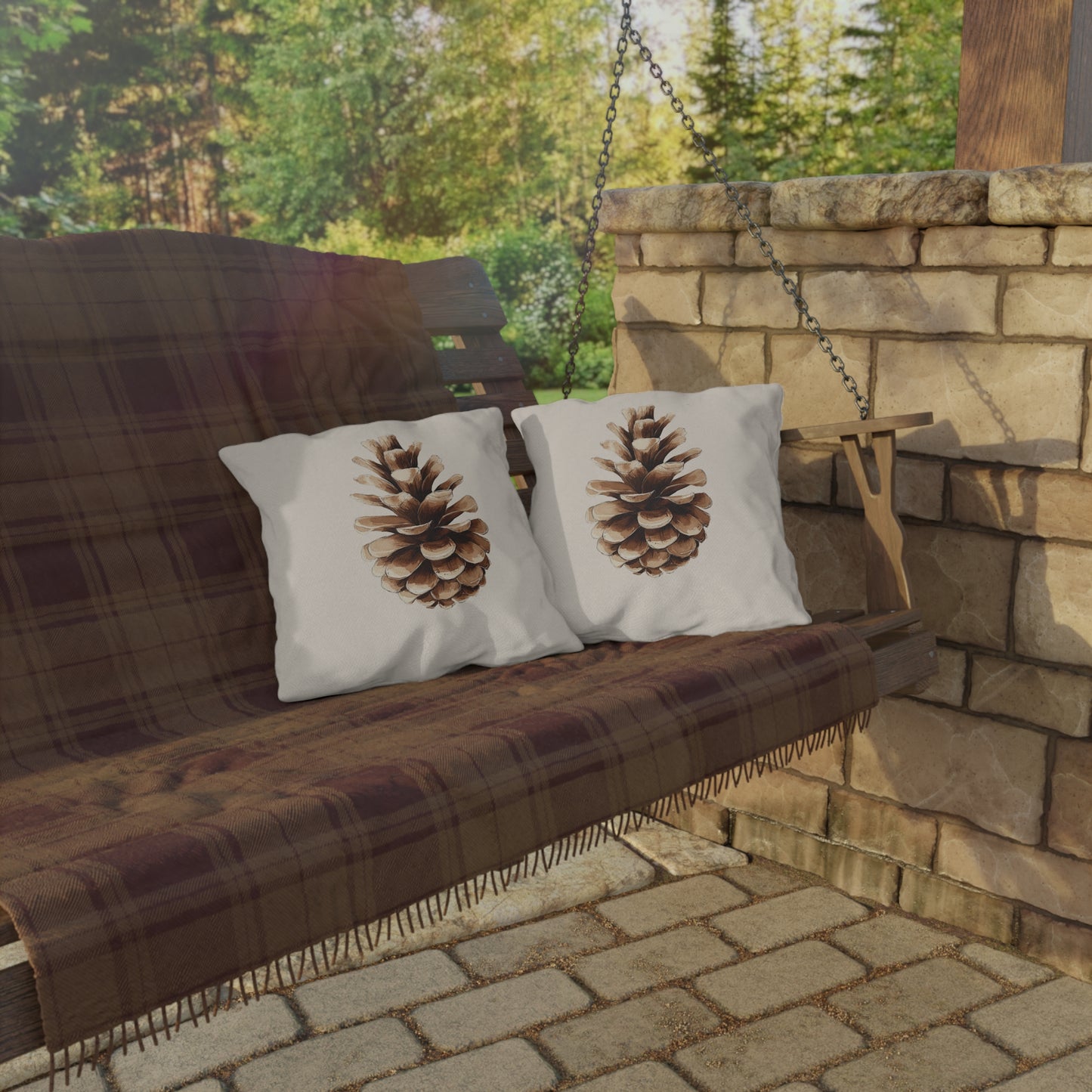 Pinecone Outdoor Pillow