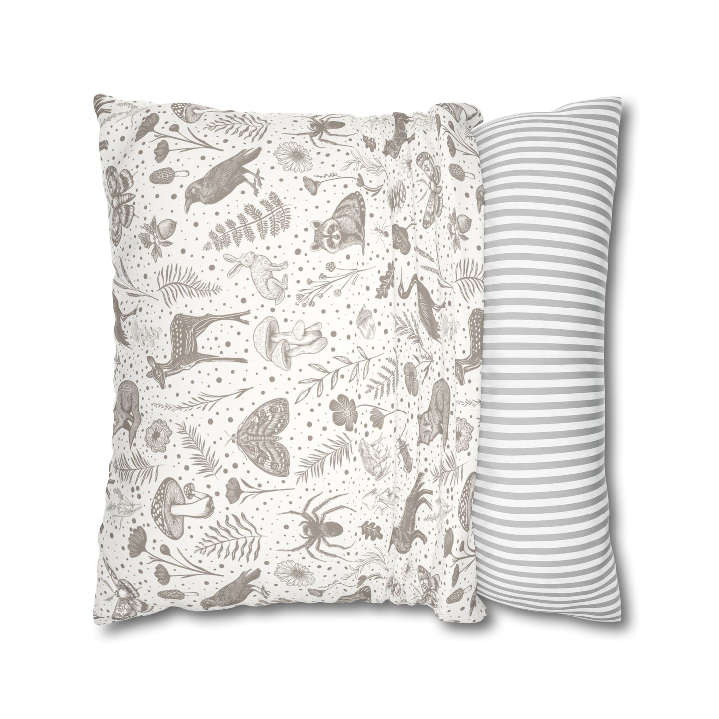 Woodland Faux Suede Pillow Cover