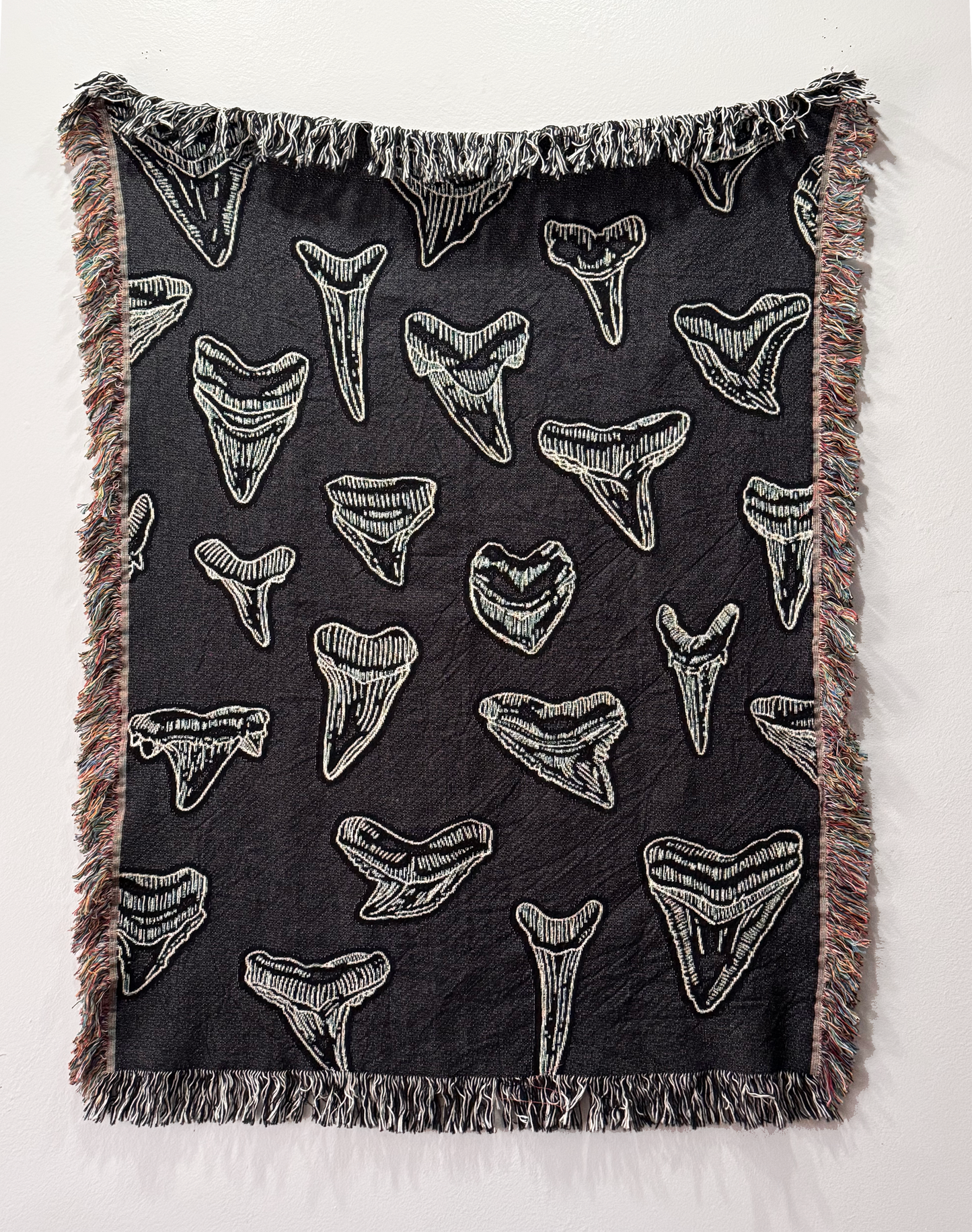 Sharks Teeth Woven Blanket