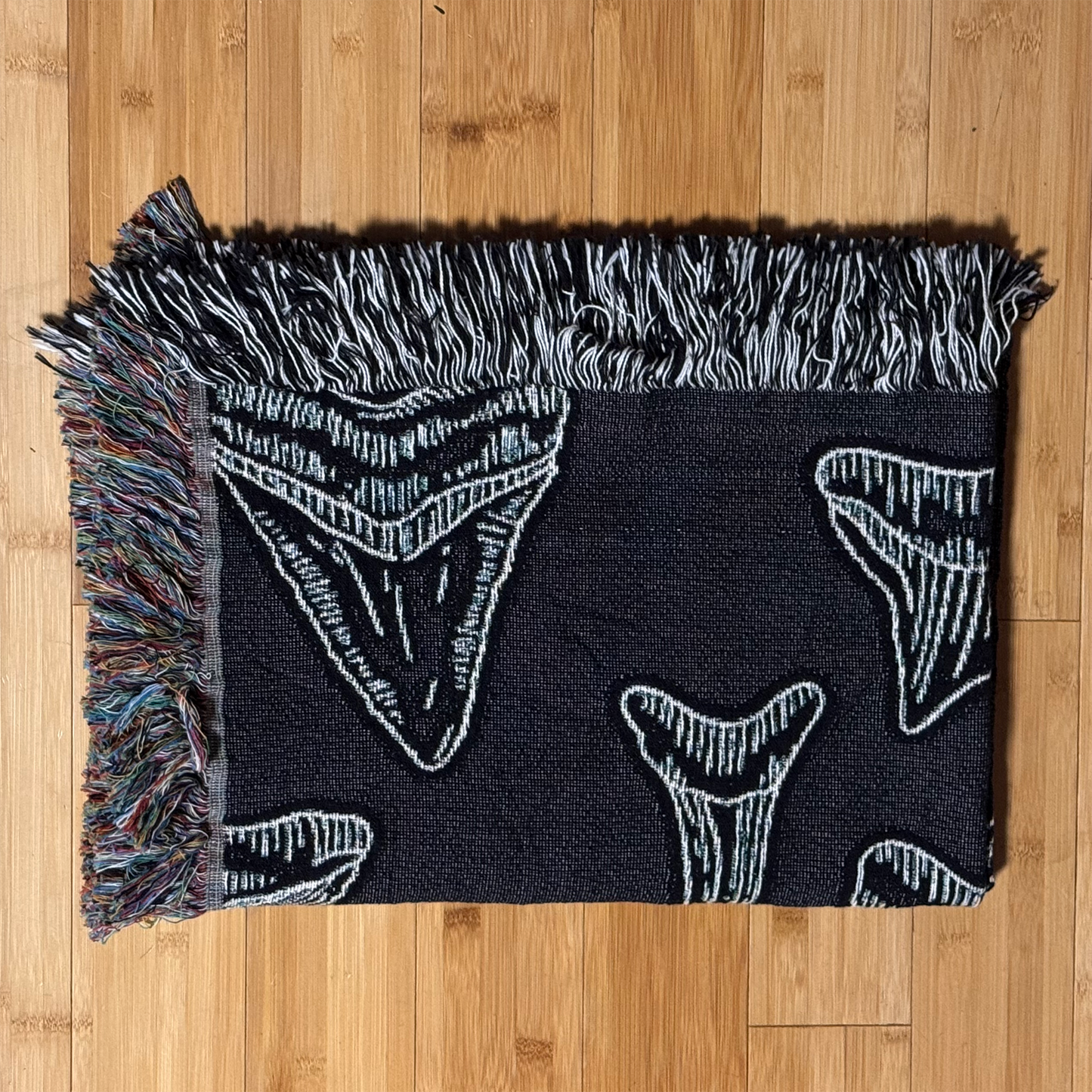 Sharks Teeth Woven Blanket