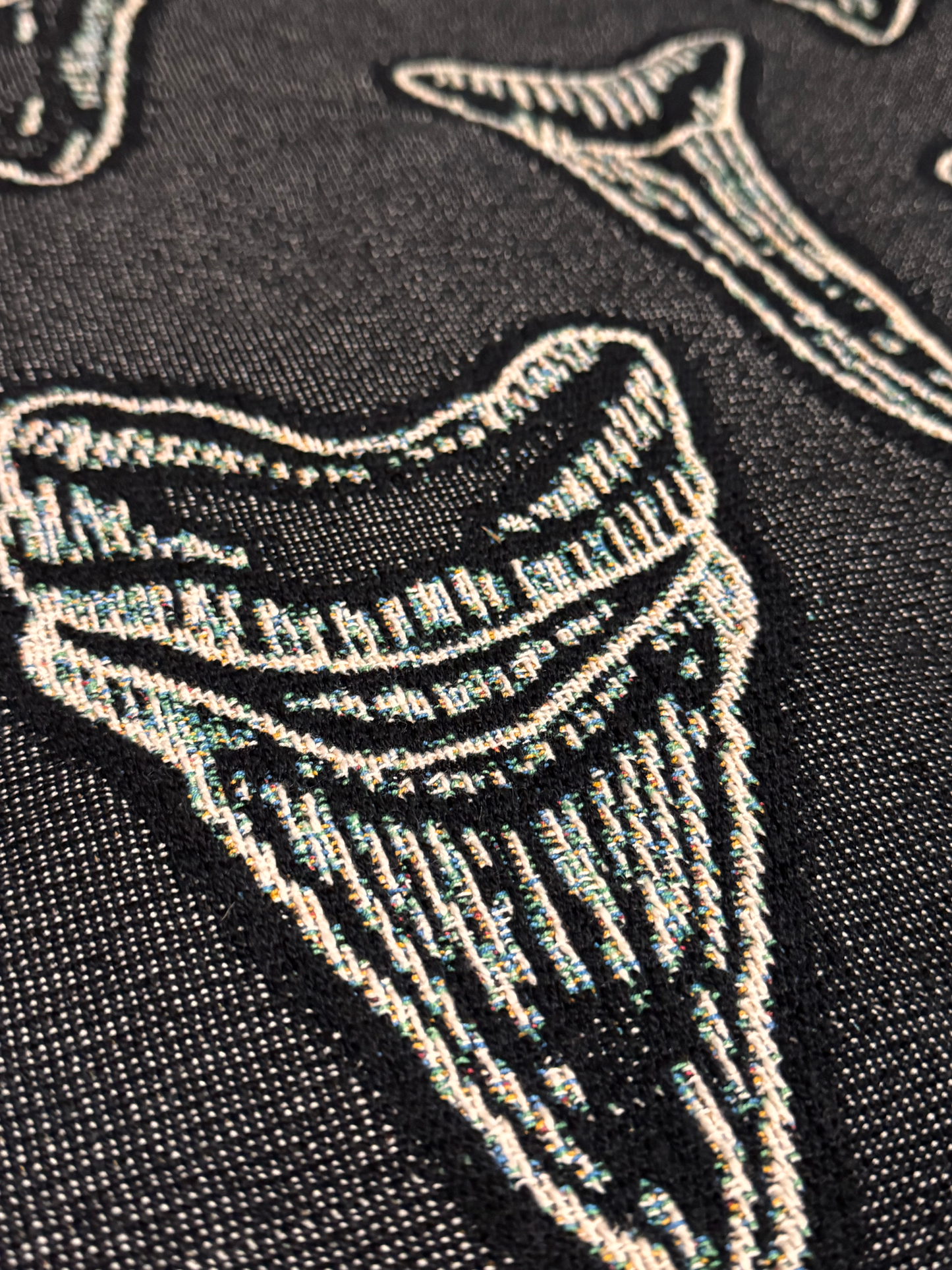 Sharks Teeth Woven Blanket