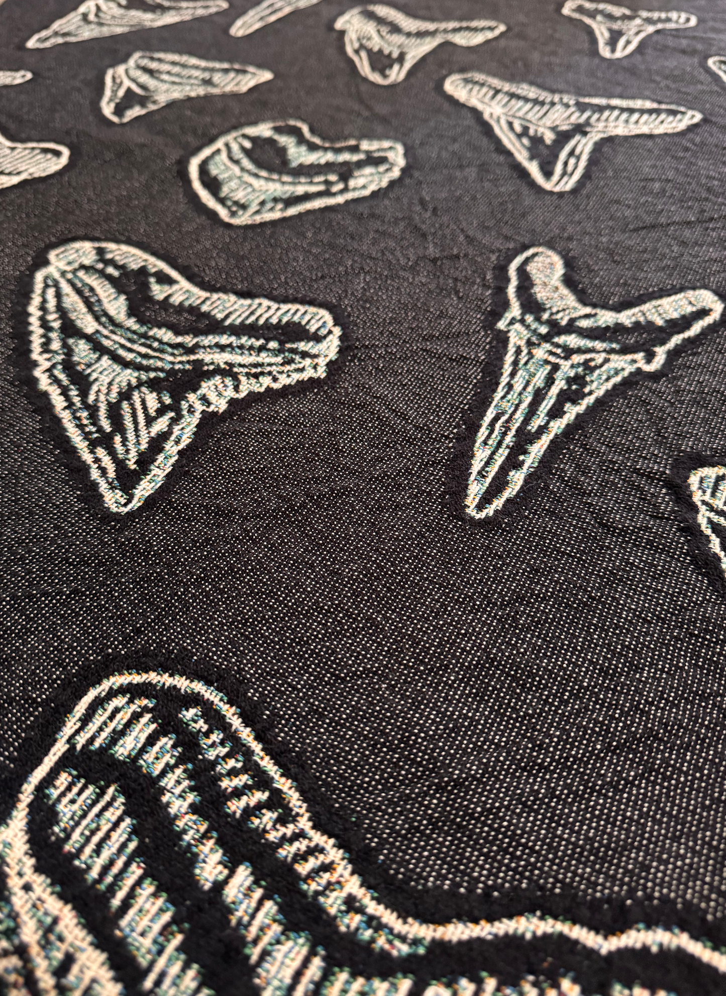 Sharks Teeth Woven Blanket