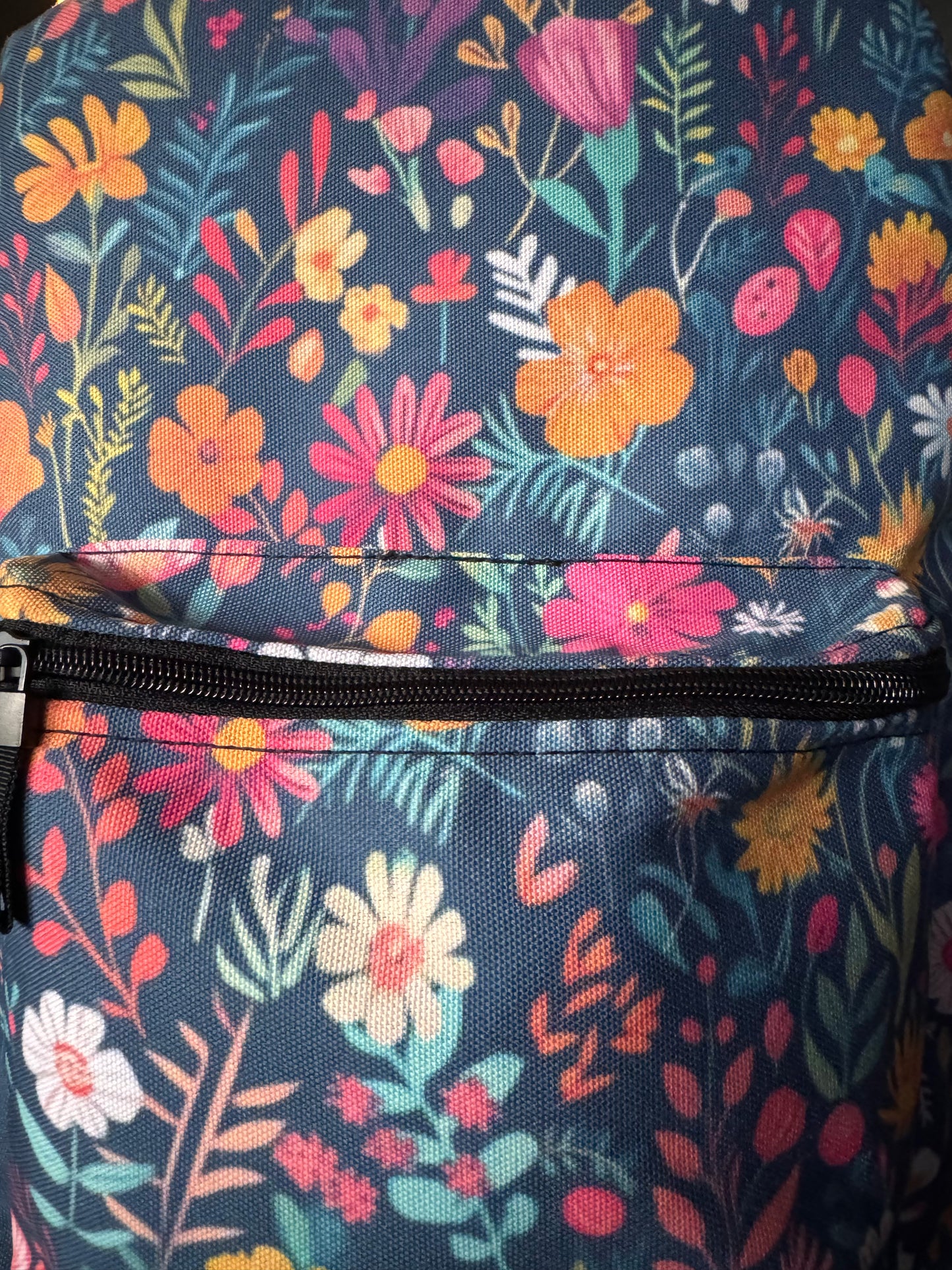 Vibrant Retro Floral Backpack