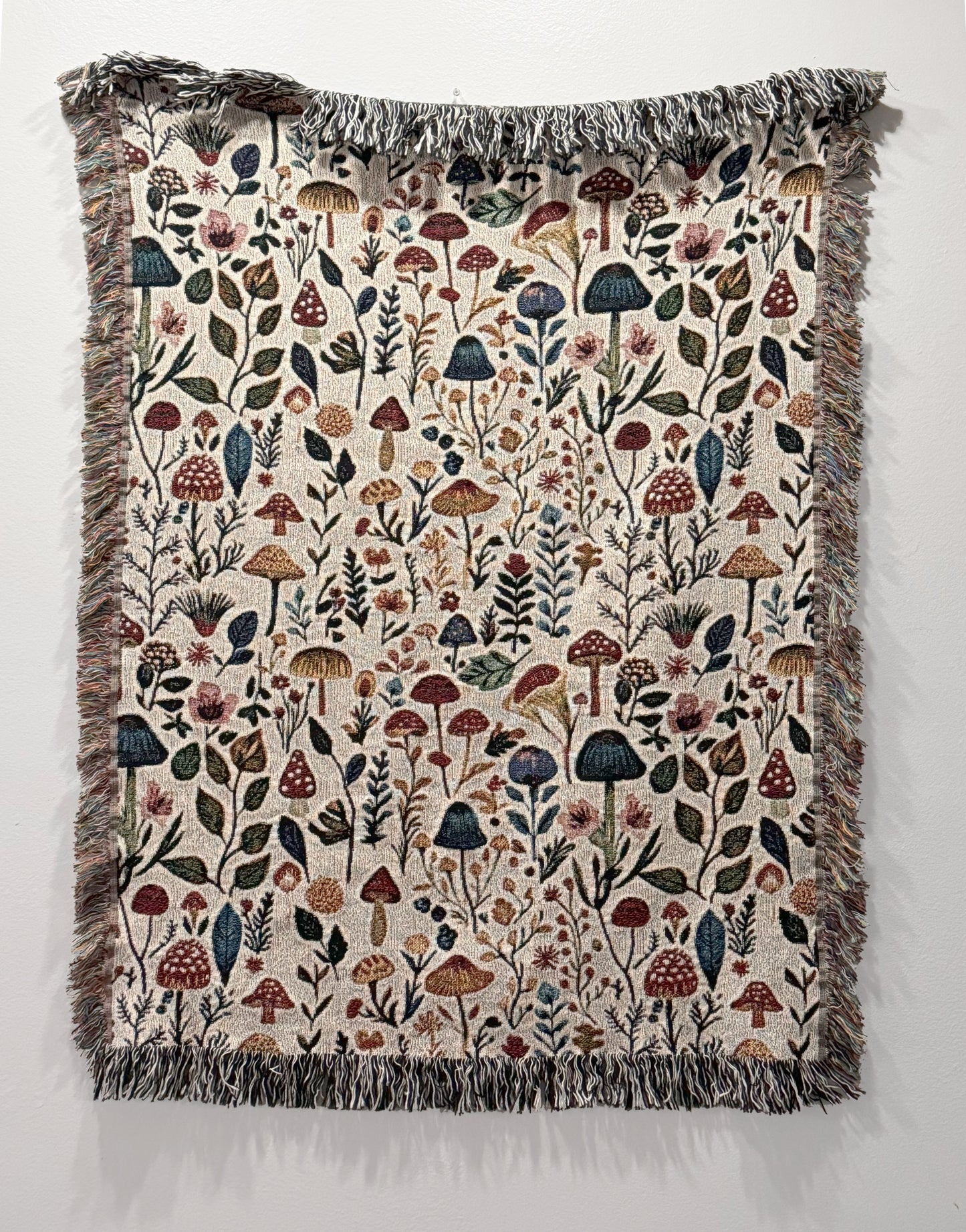 Woodland Botanical Throw Blanket