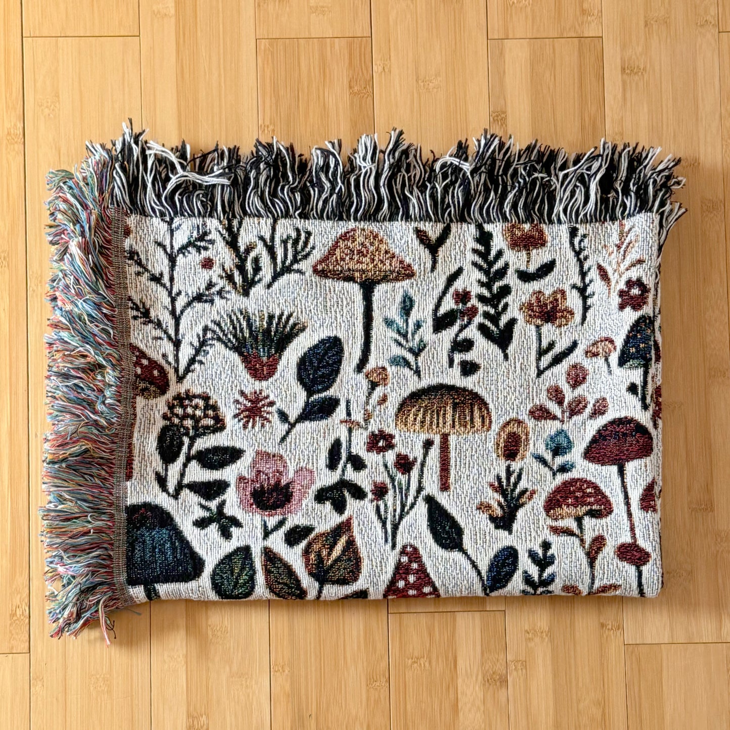 Woodland Botanical Throw Blanket