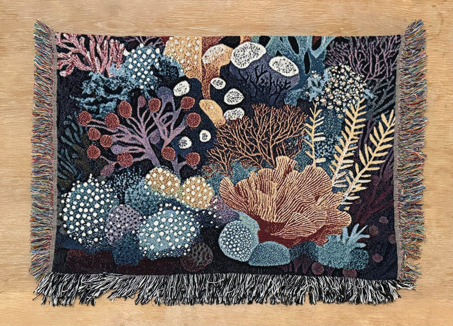 Coral Reef Woven Blanket