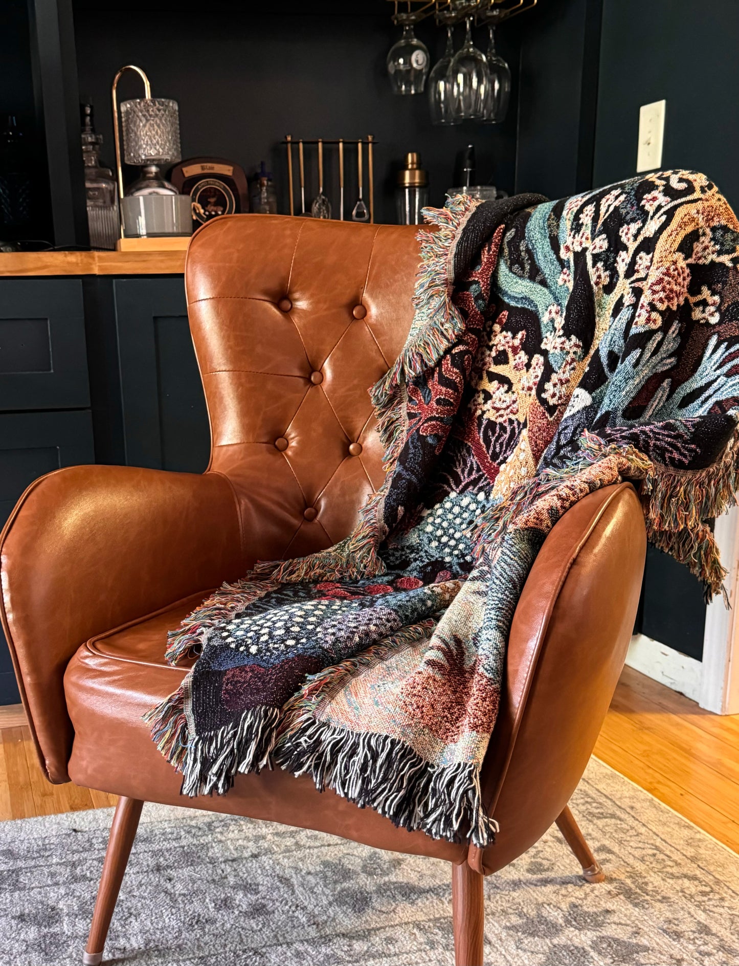 Coral Reef Woven Blanket