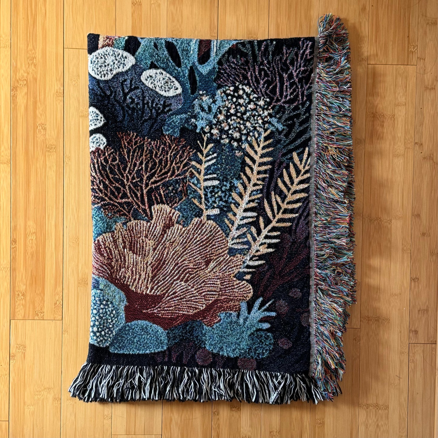 Coral Reef Woven Blanket