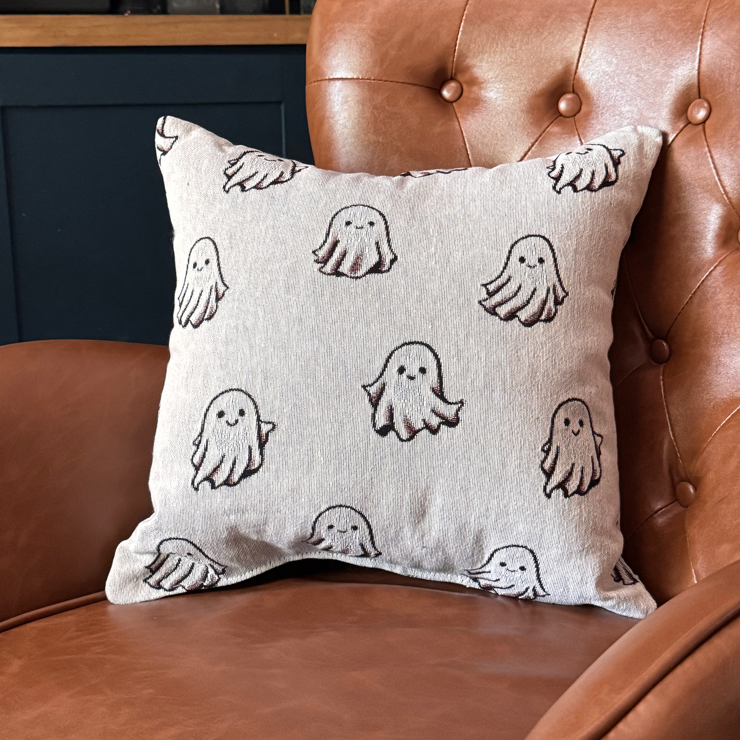Ghosts Woven Pillow