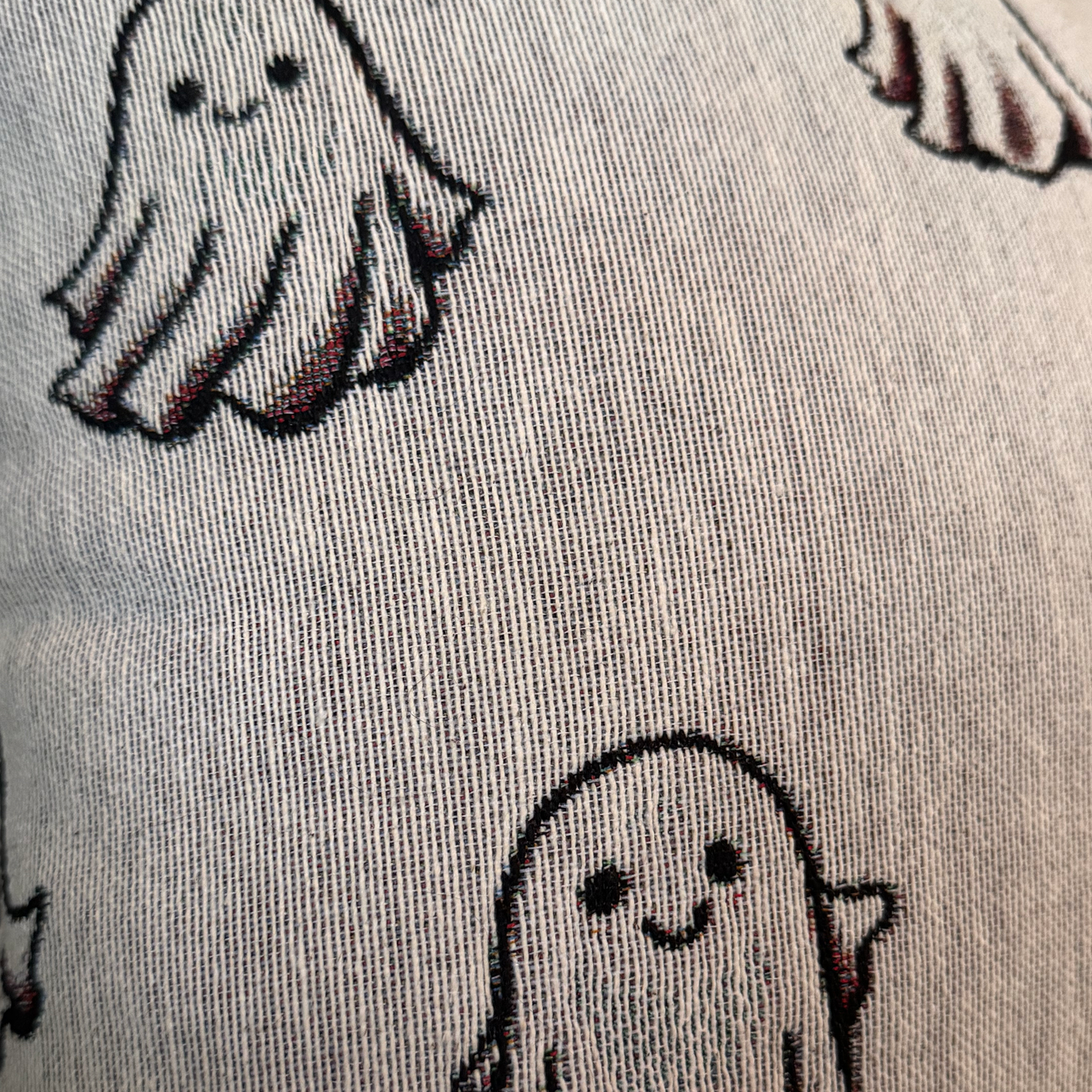 Ghosts Woven Pillow