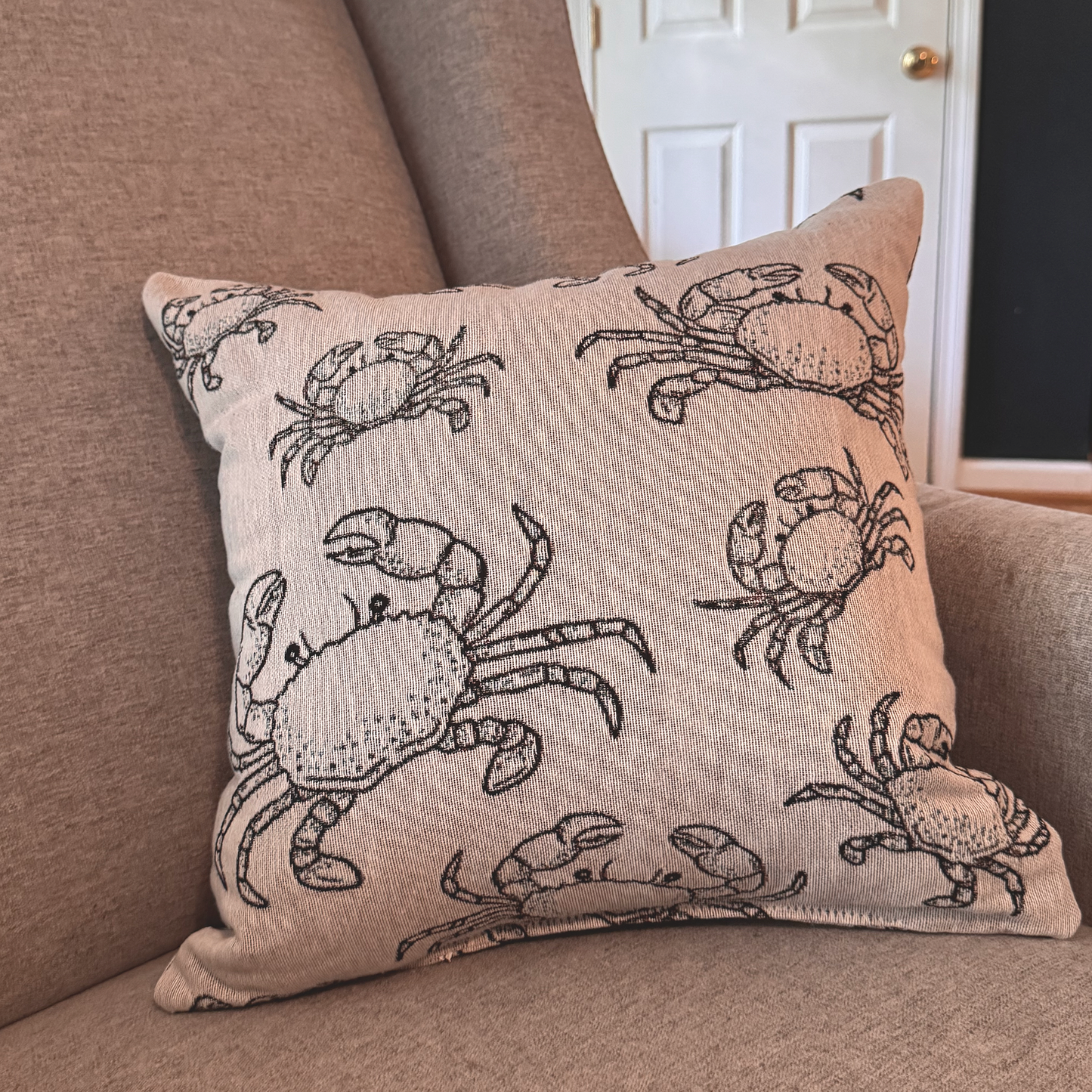 Crab Woven Pillow