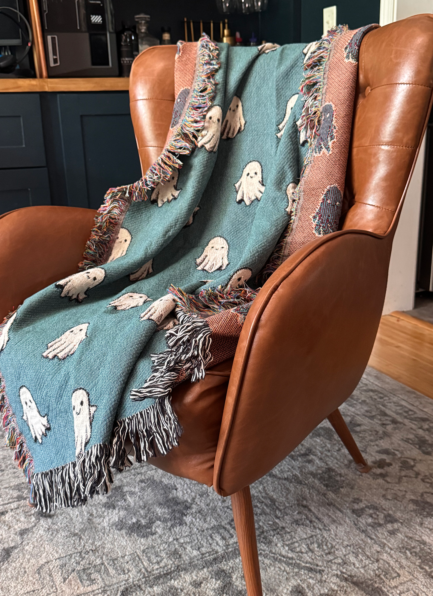 Ghosts Woven Blanket