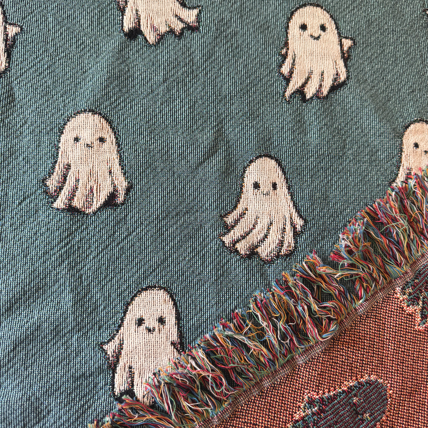 Ghosts Woven Blanket