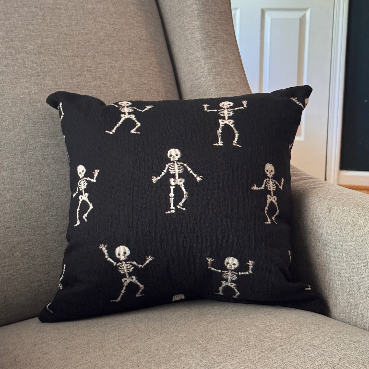 Skeleton Woven Pillow