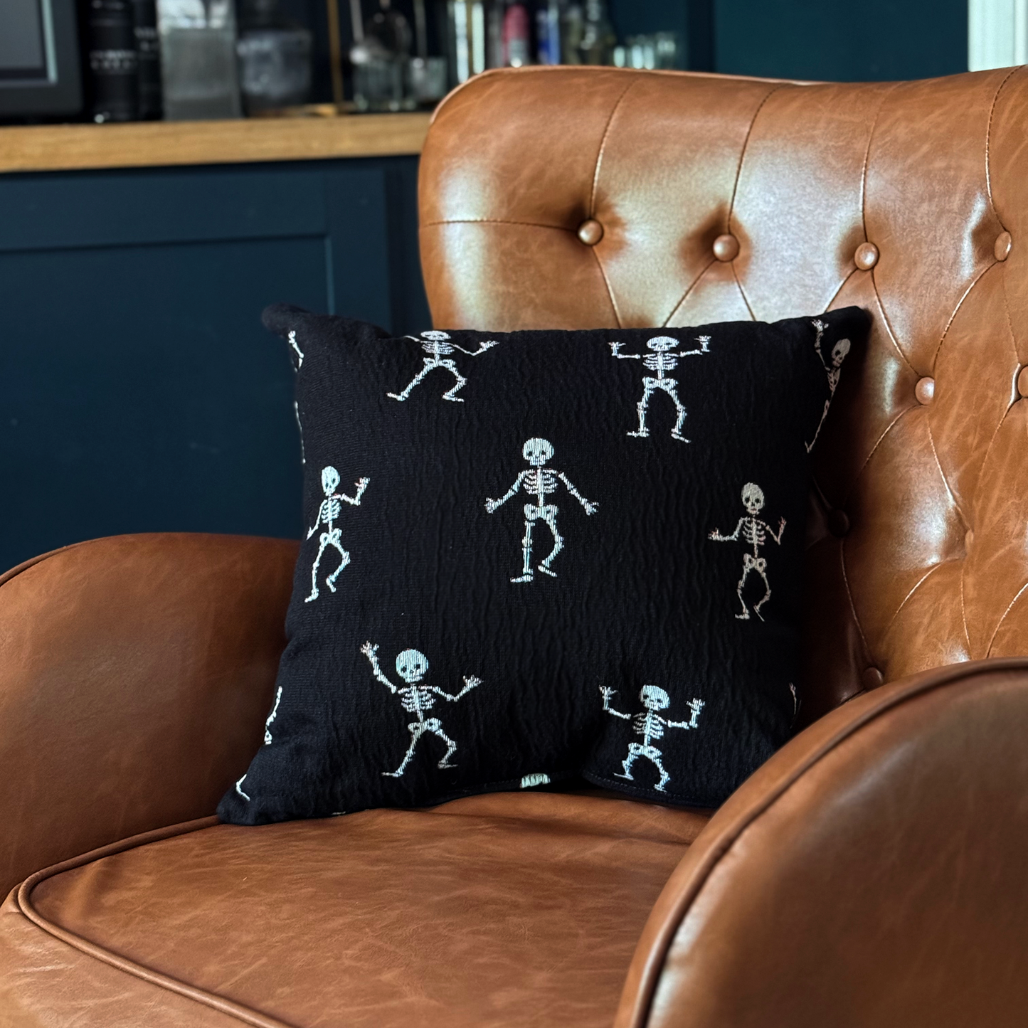 Skeleton Woven Pillow
