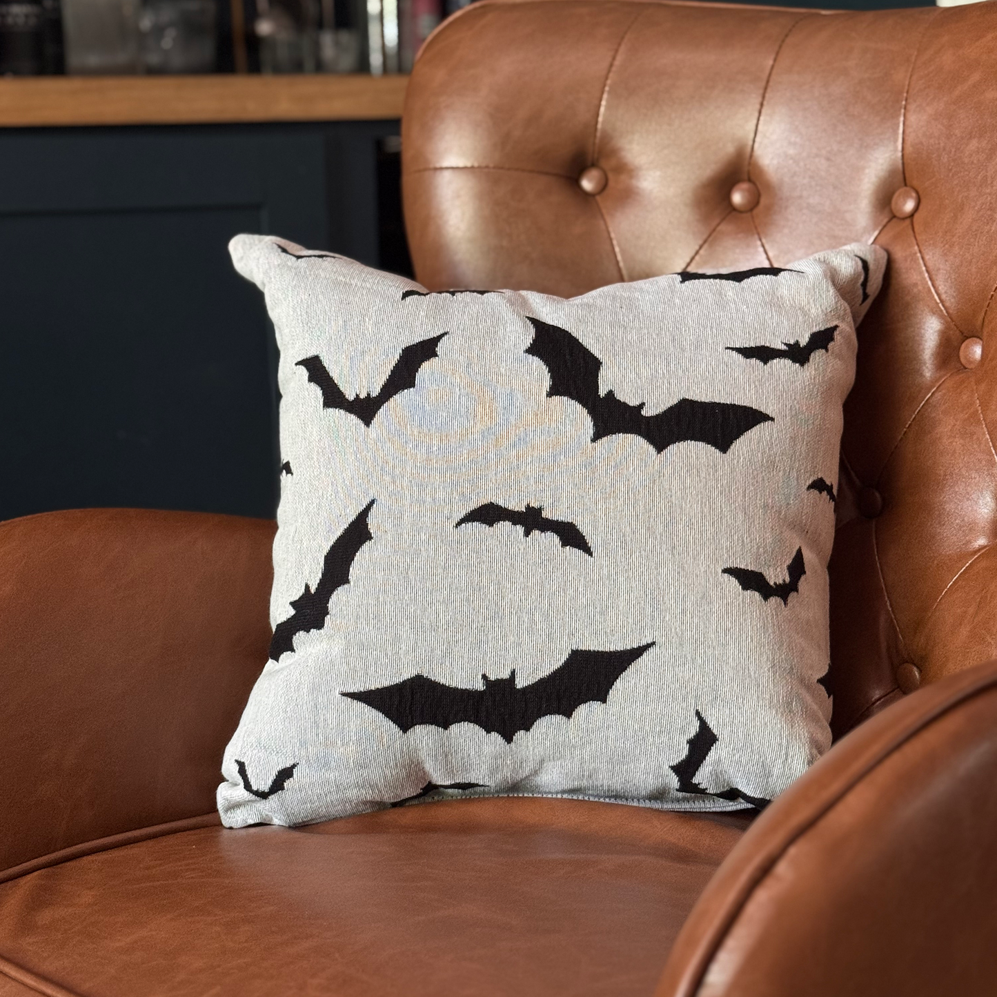 Bat Woven Pillow