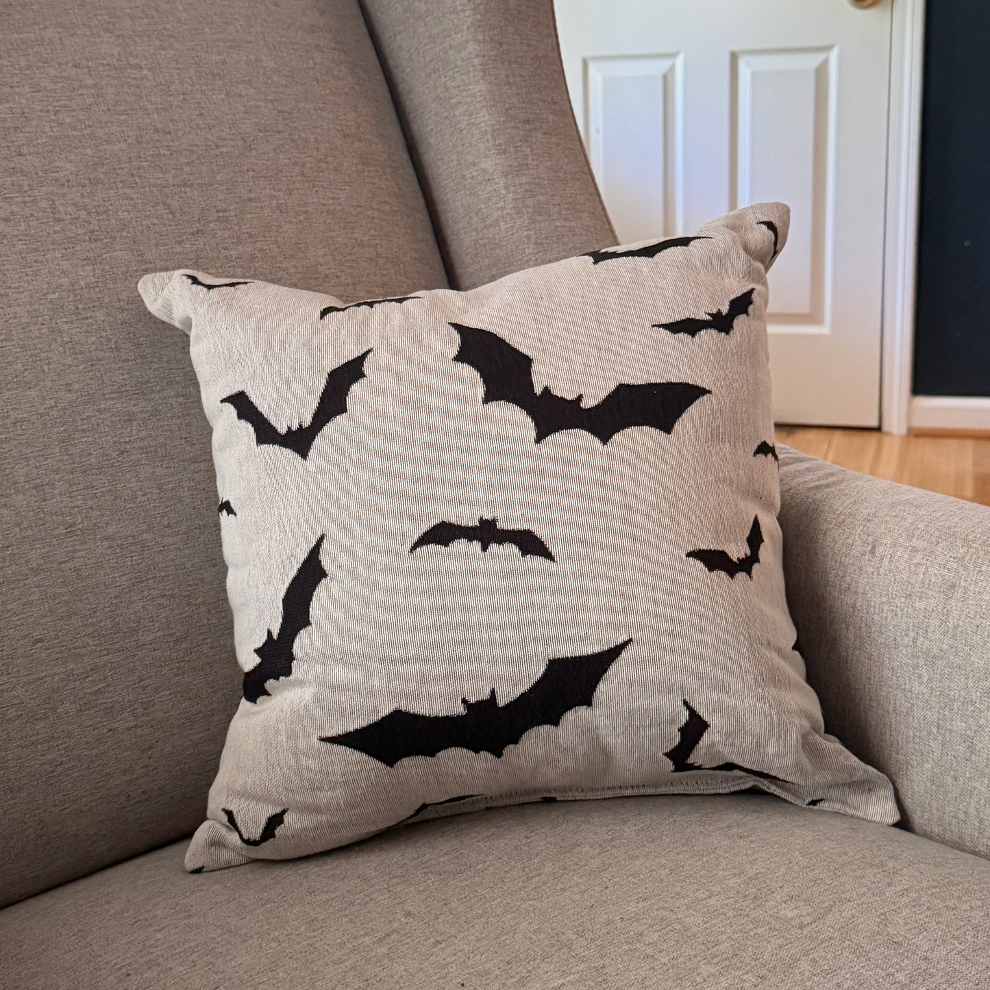 Bat Woven Pillow