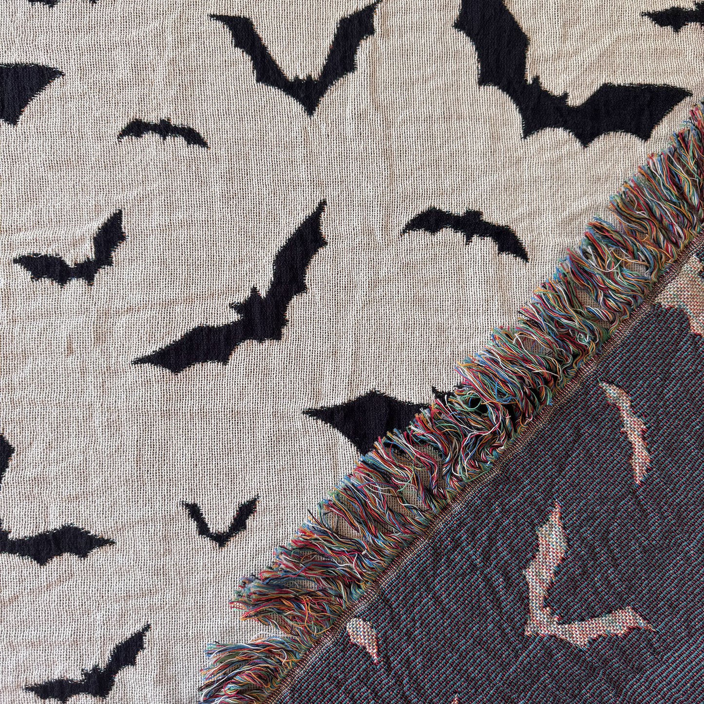 Bat Woven Blanket
