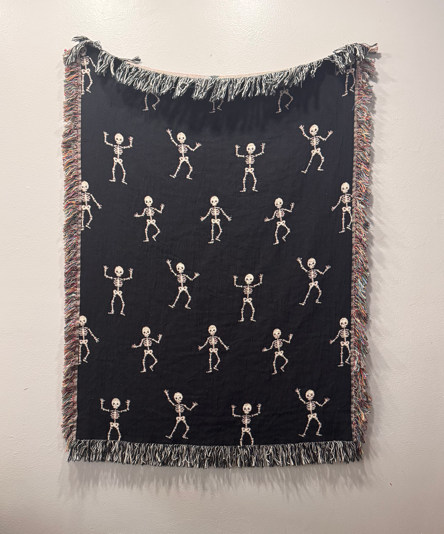 Skeleton Woven Blanket