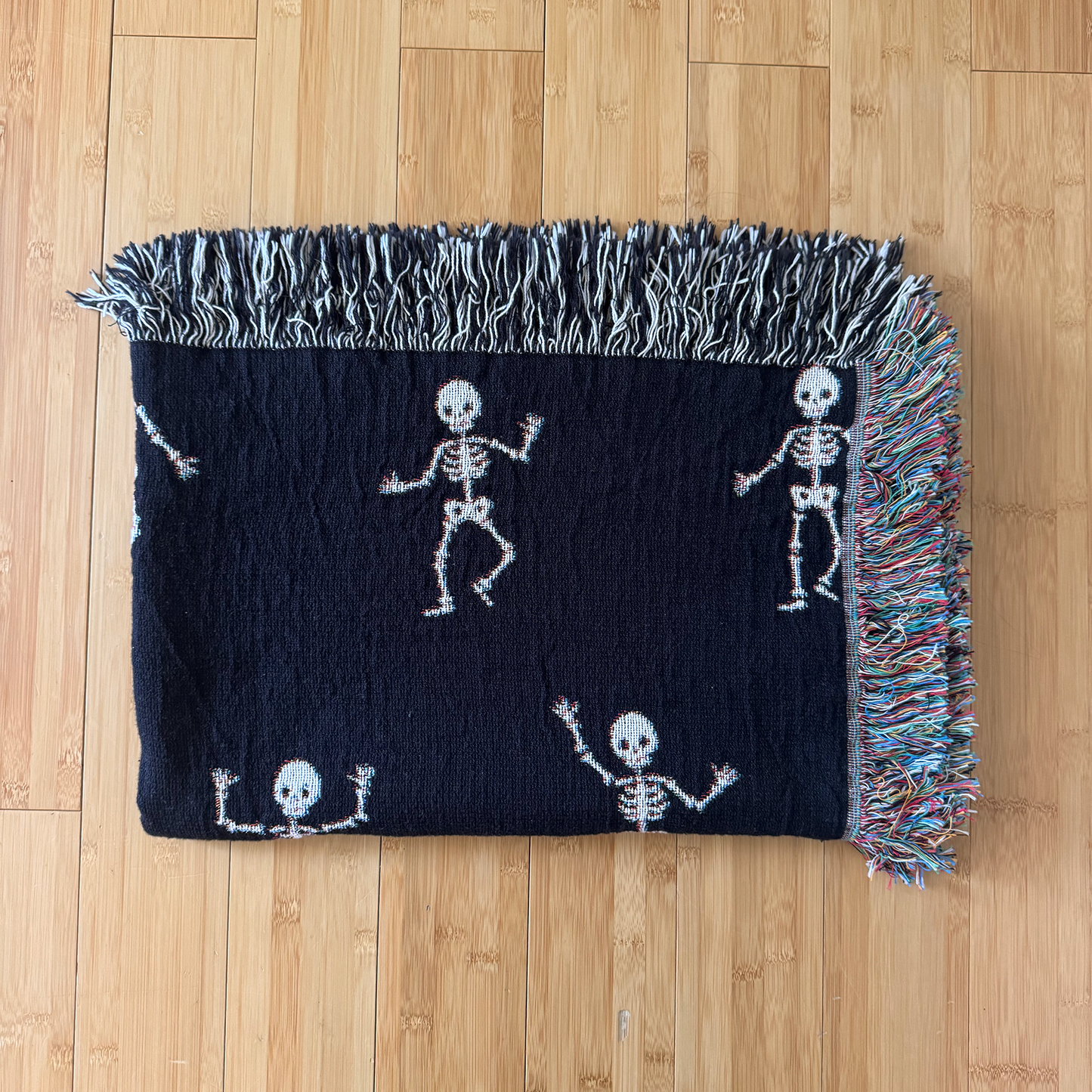 Skeleton Woven Blanket