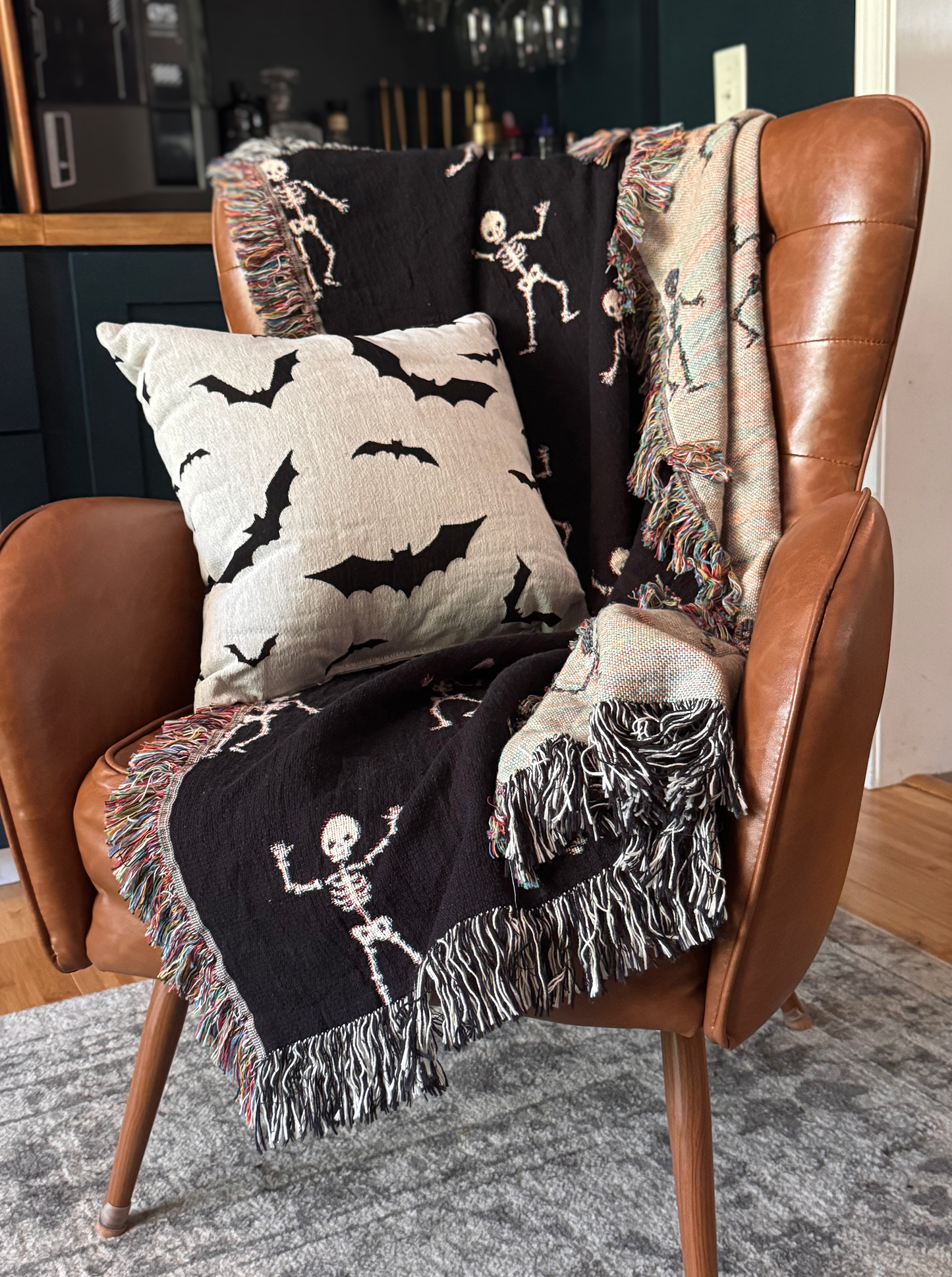 Skeleton Woven Blanket