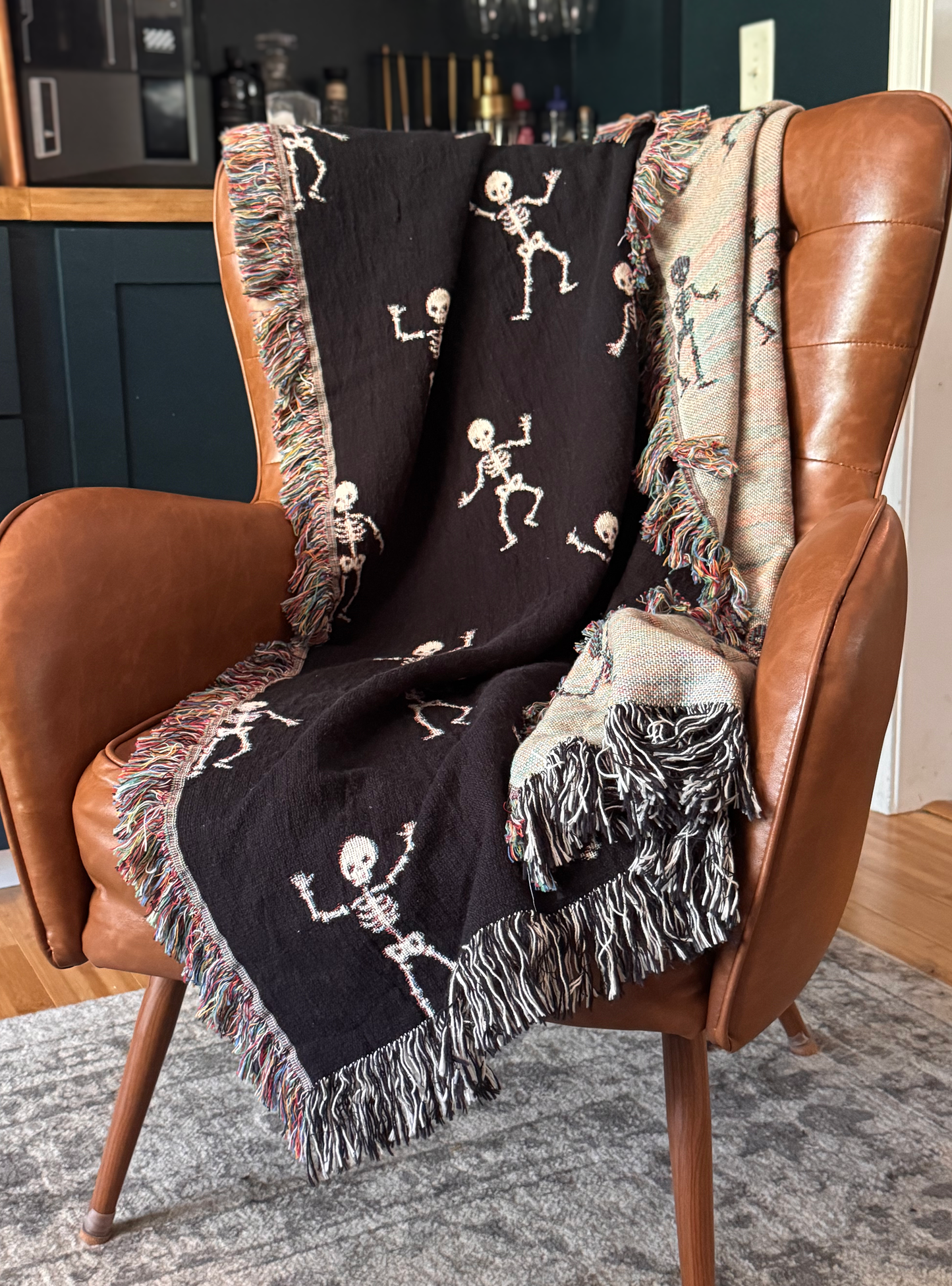 Skeleton Woven Blanket