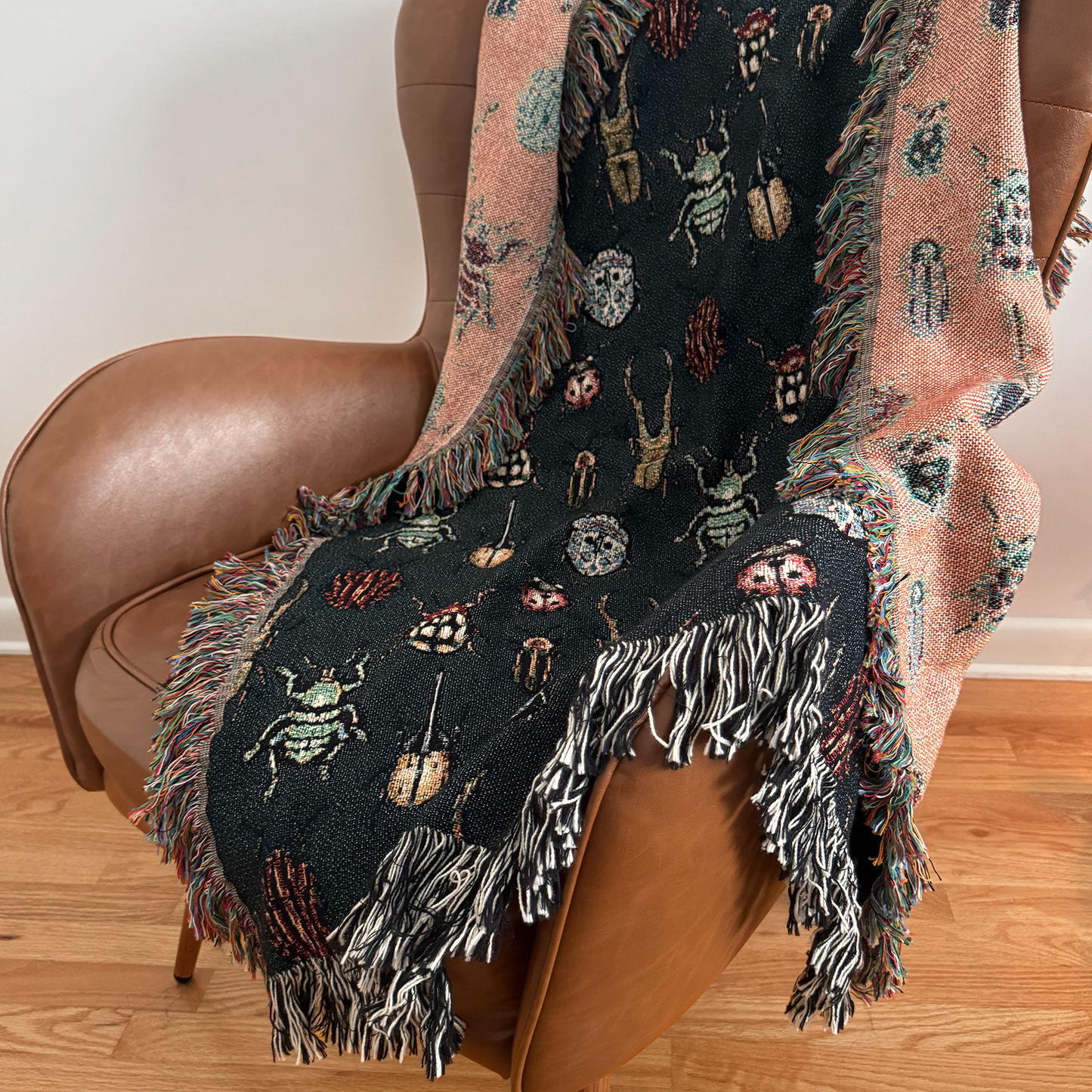 Beetle Woven Blanket Dark