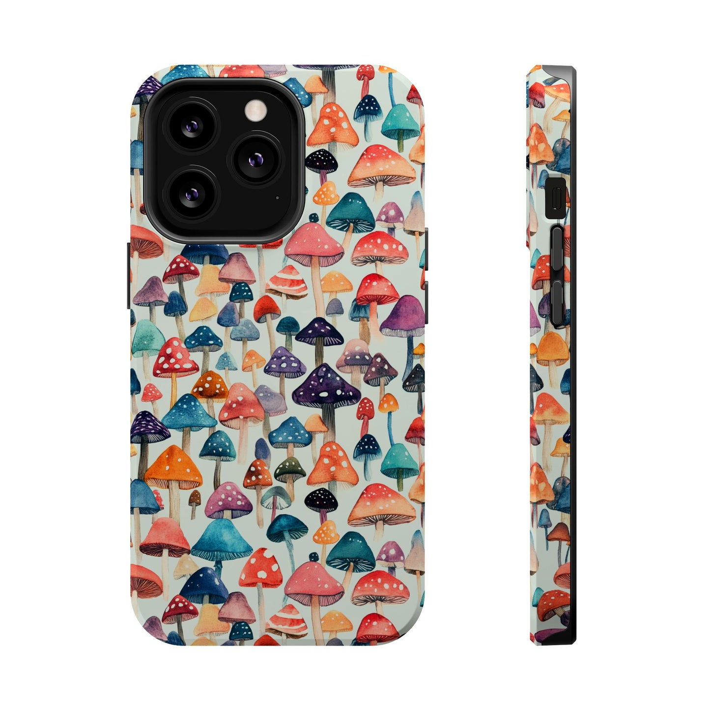 Watercolor Mushroom Magnetic Tough Phone Case