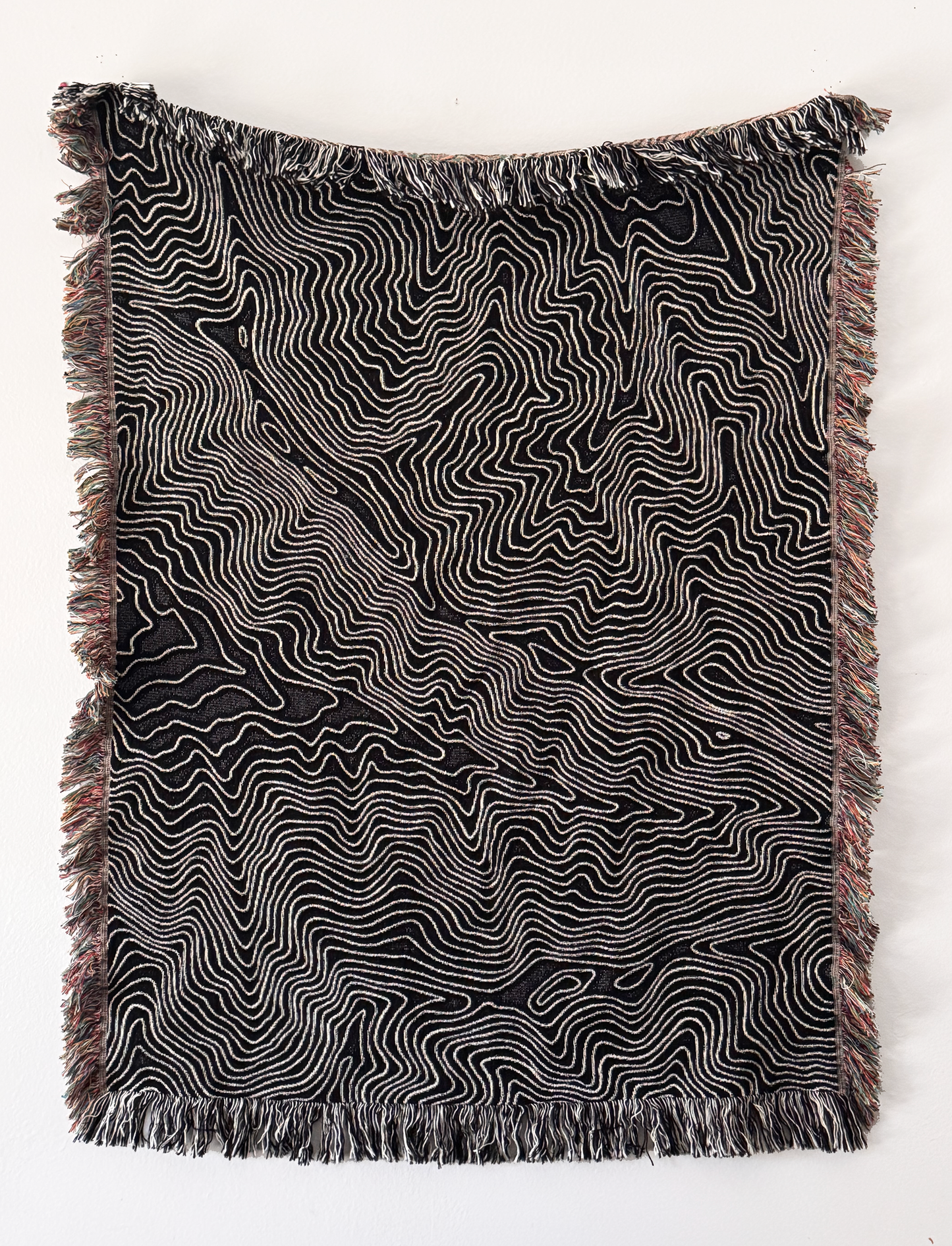 GSMNP Topo Map Woven Blanket