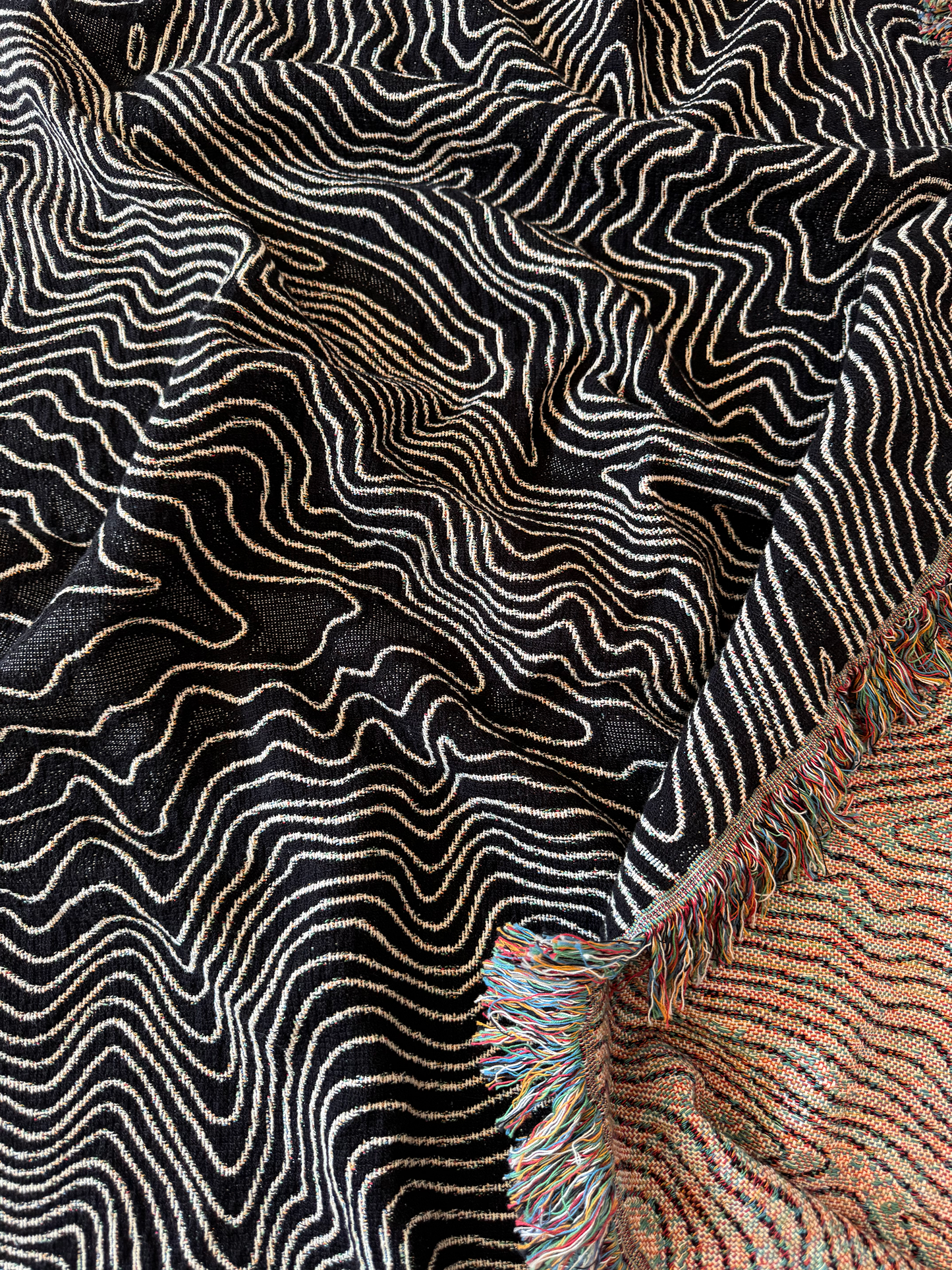 GSMNP Topo Map Woven Blanket