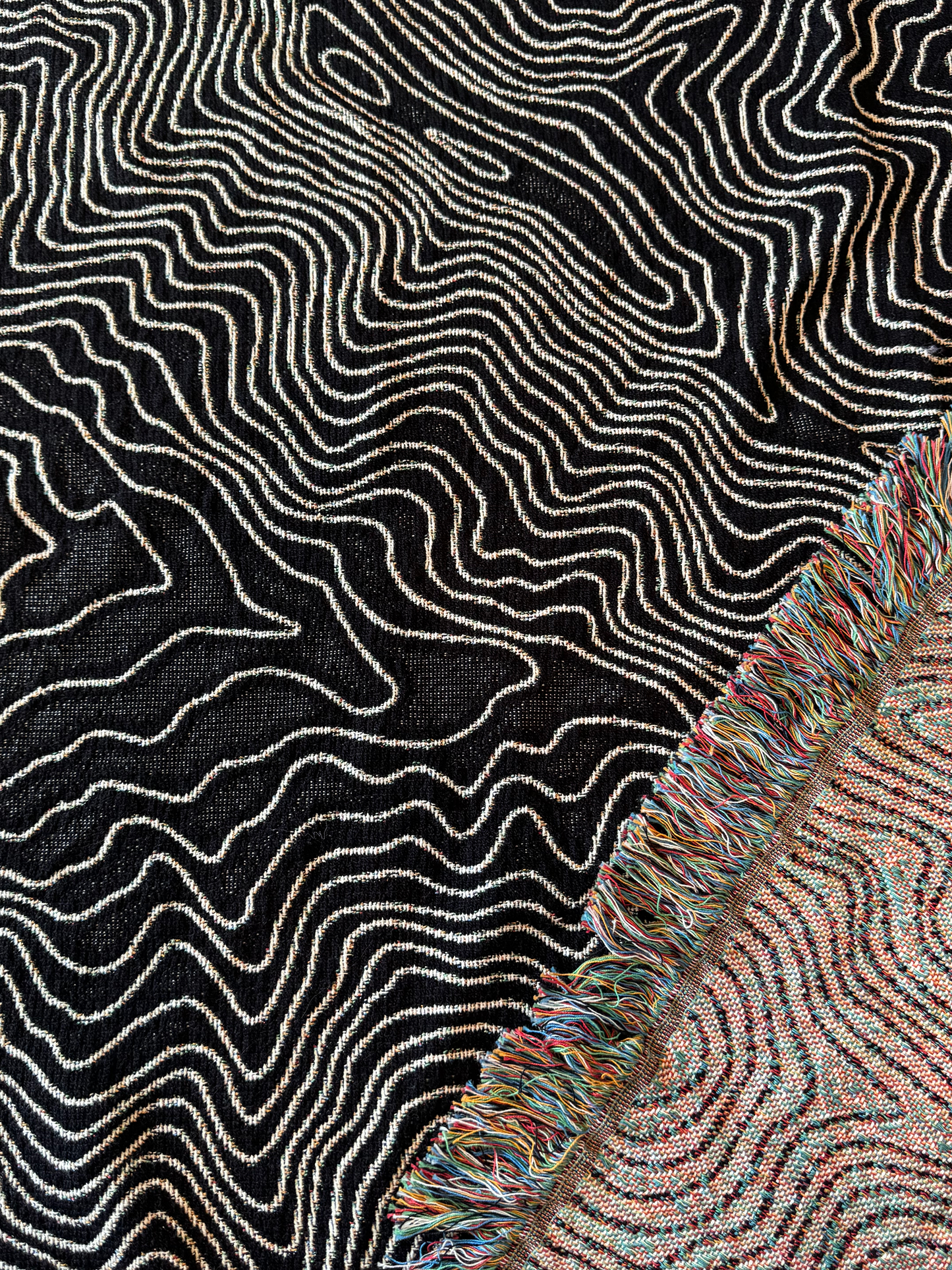 GSMNP Topo Map Woven Blanket