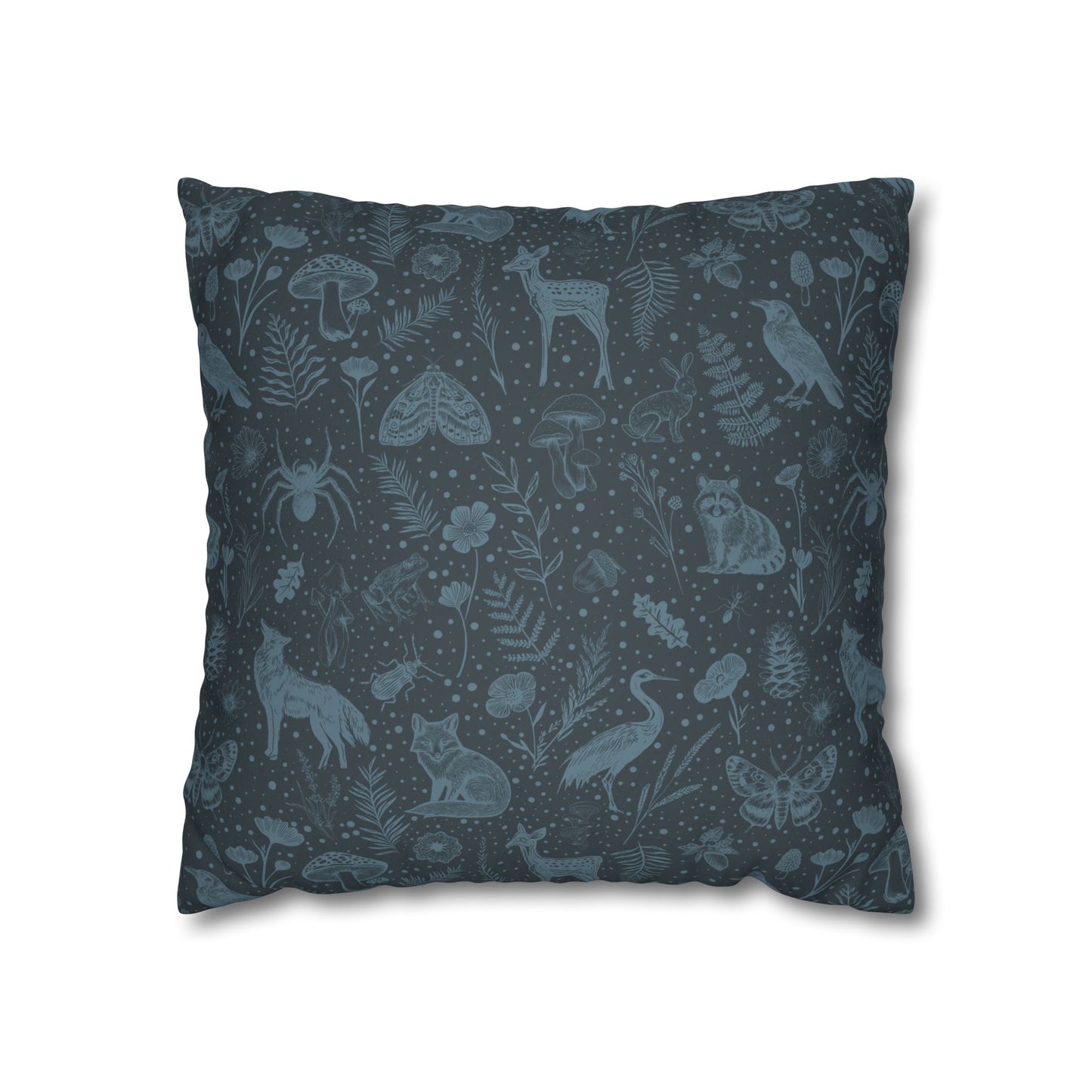 Woodland Faux Suede Pillow Cover