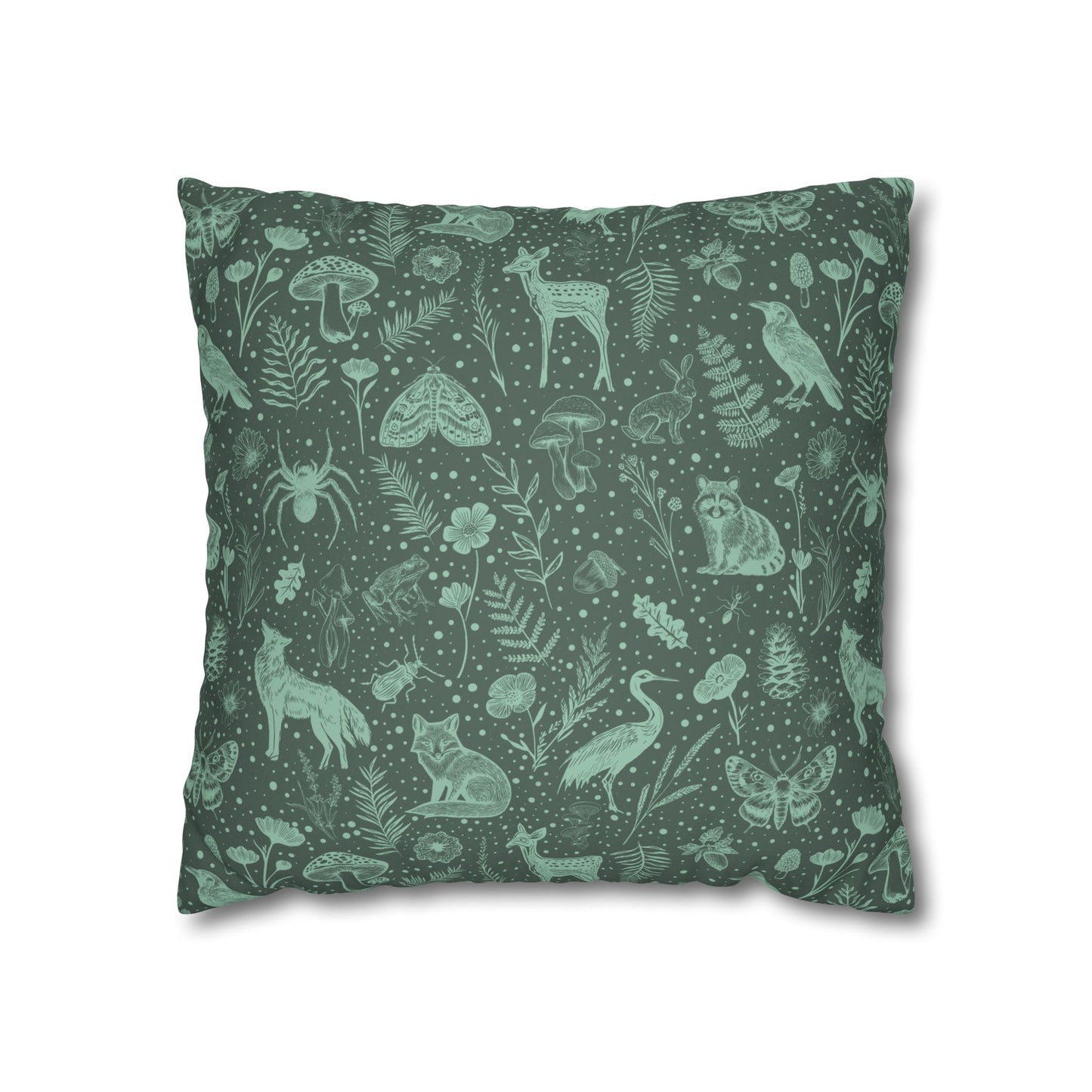 Woodland Faux Suede Pillow Cover