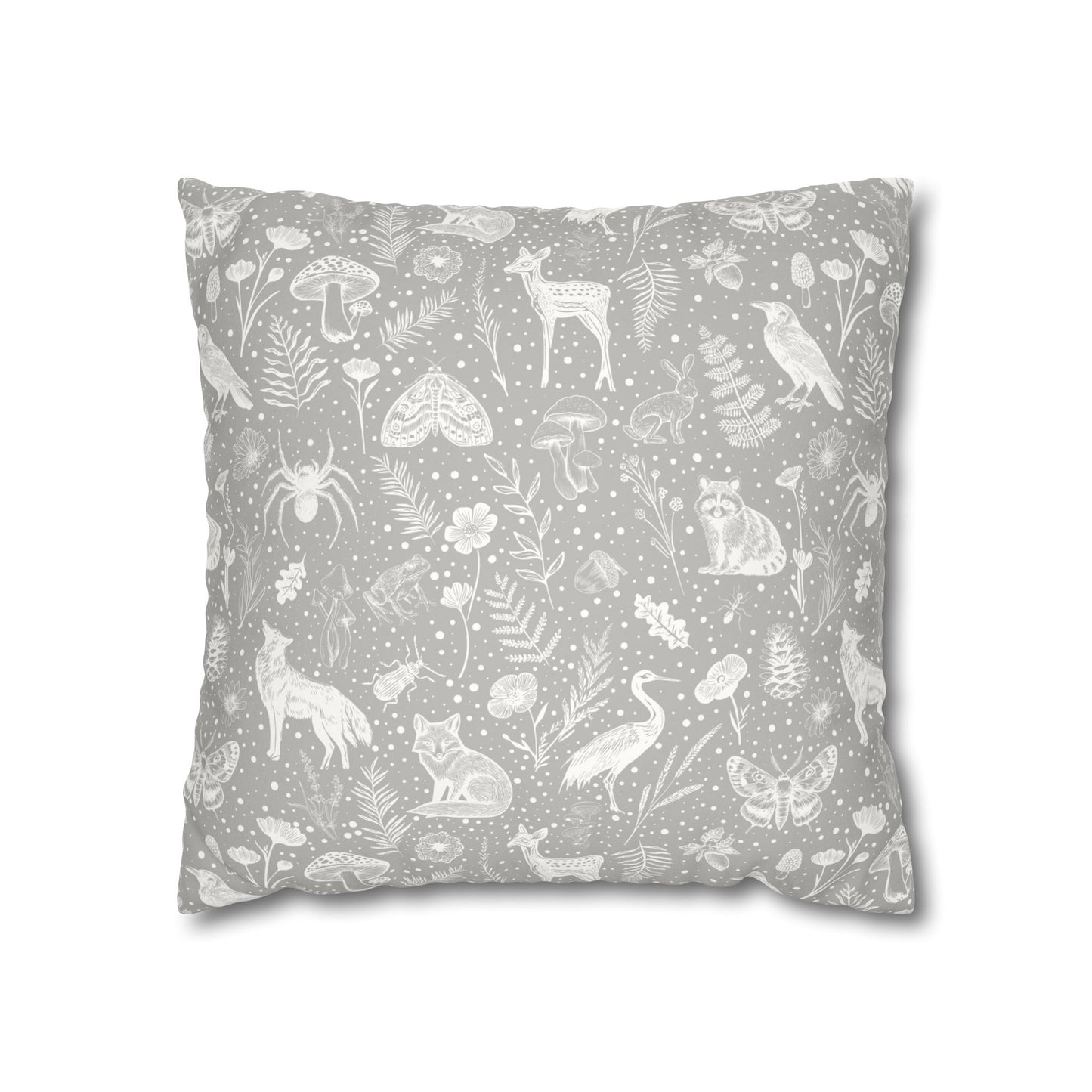 Woodland Faux Suede Pillow Cover