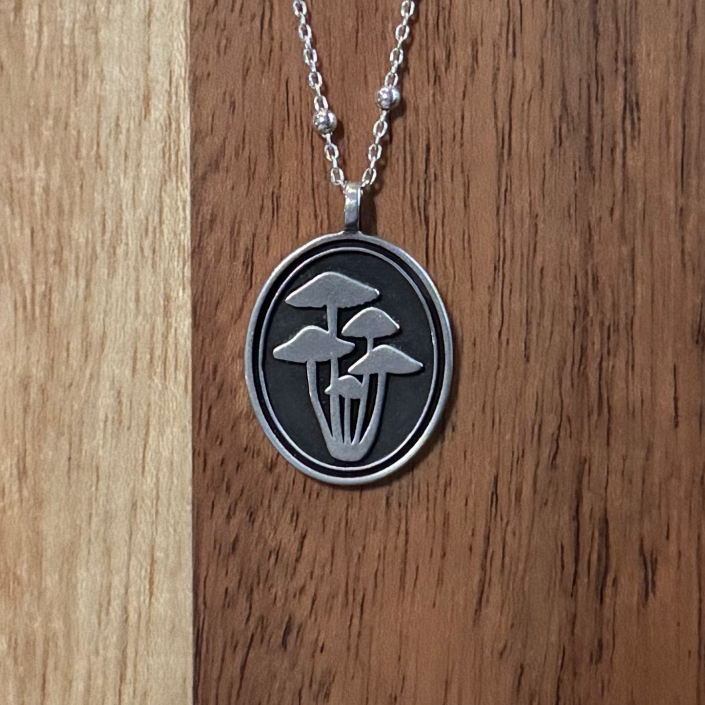 Oval Mushroom Pendant