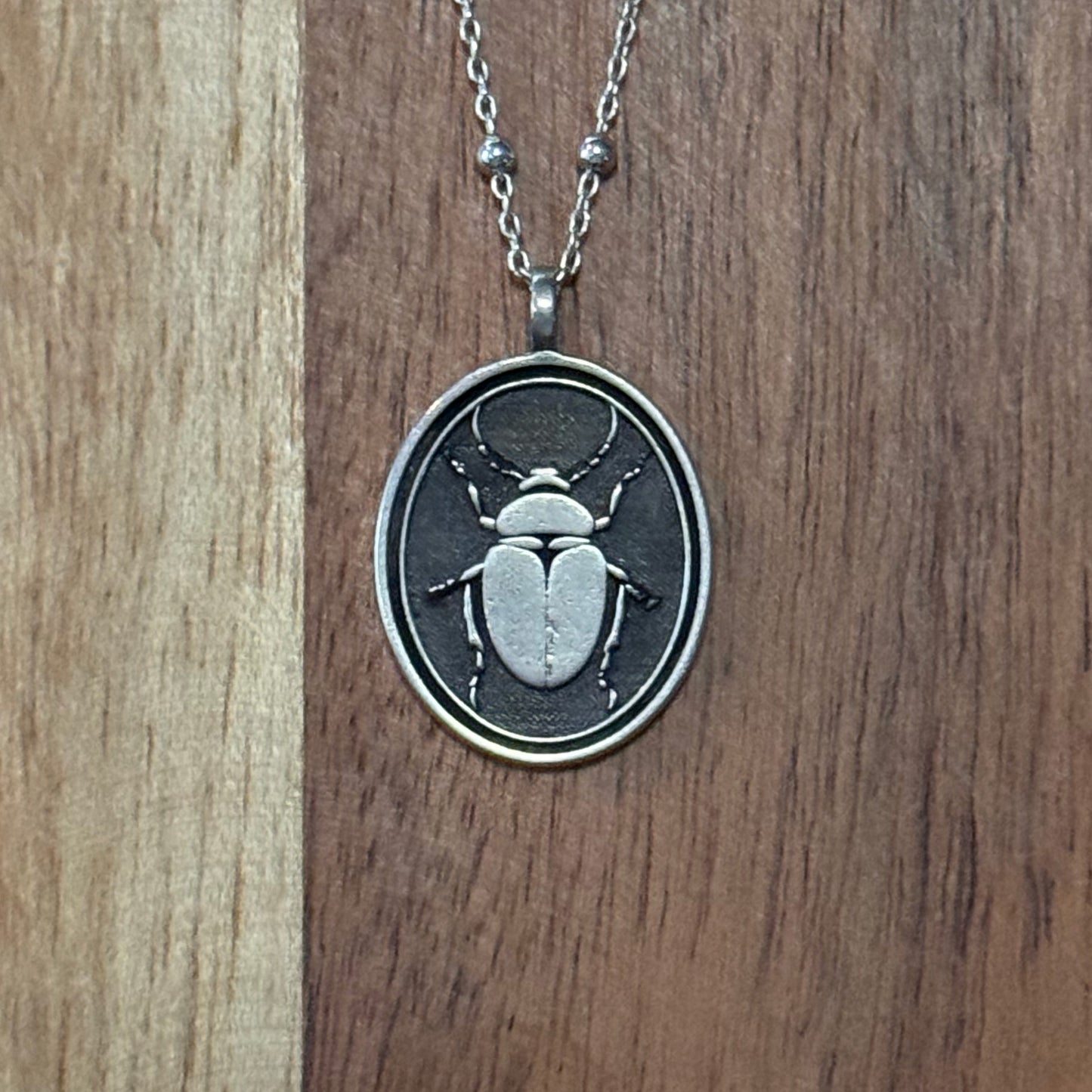 Oval Beetle Pendant