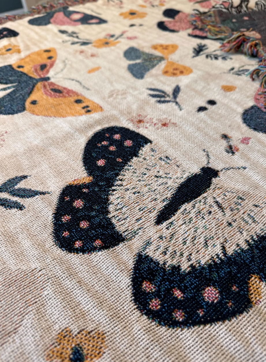 Moth Woven Blanket