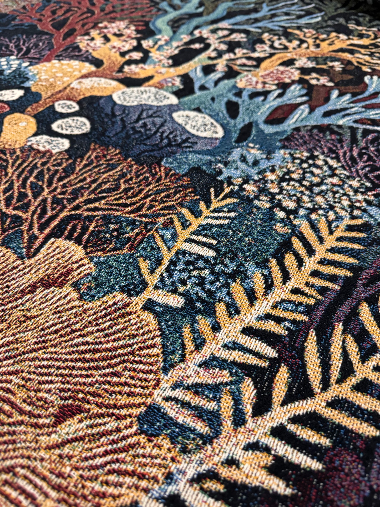 Coral Reef Woven Blanket