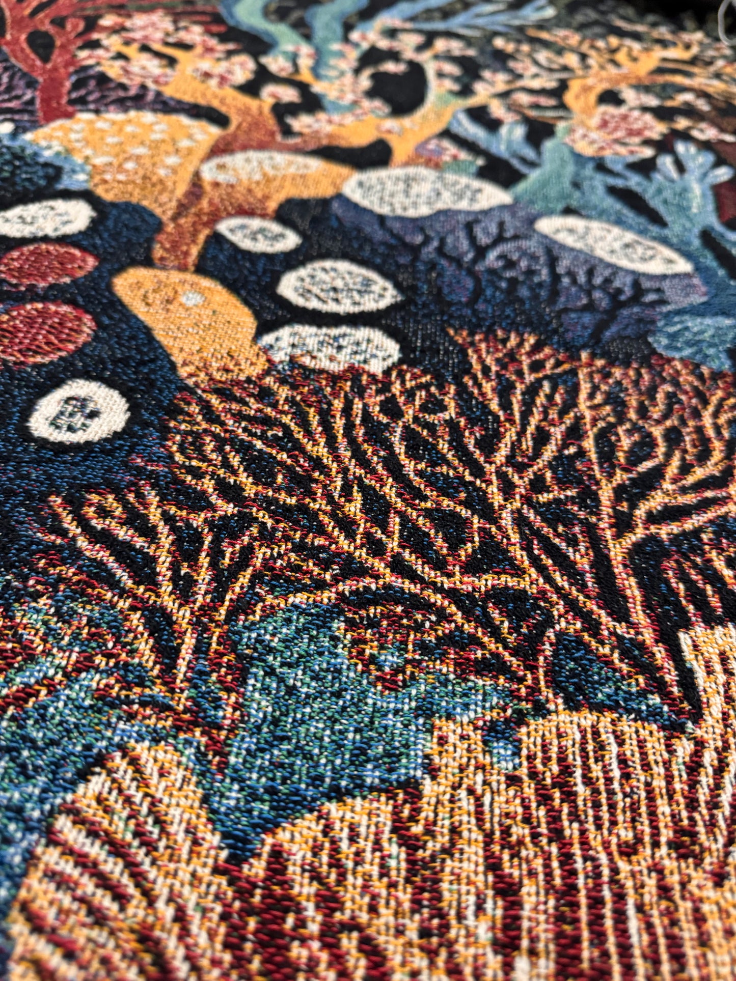 Coral Reef Woven Blanket