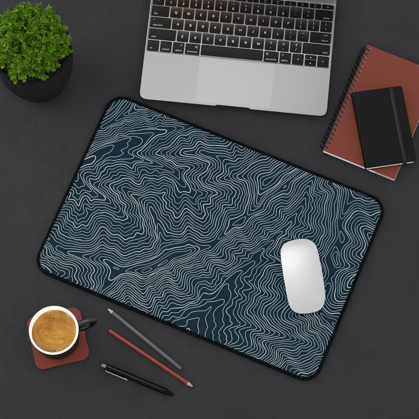 Topo Map Desk Mat - GSMNP