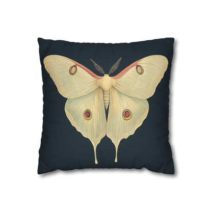 Luna Moth Faux Suede Pillow Cover