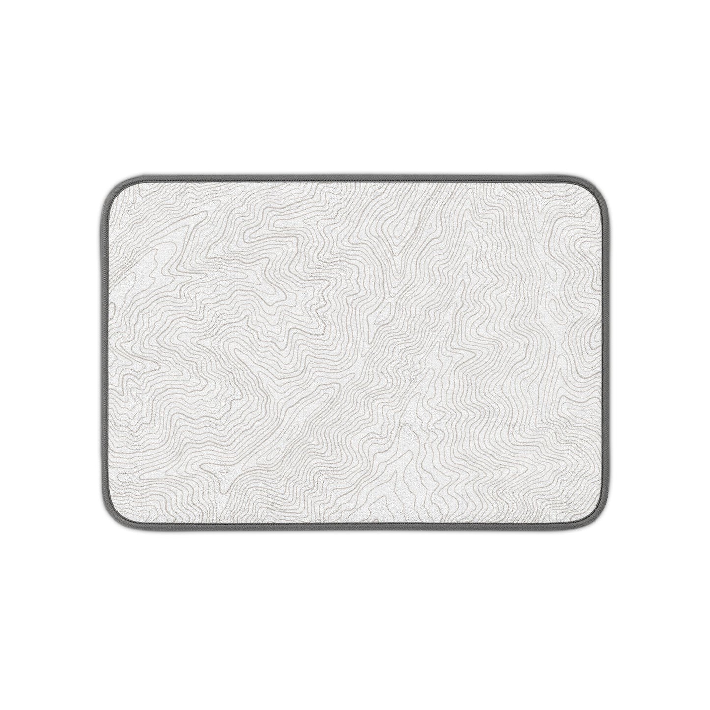 Topo Map Microfiber Kitchen Dish Mat