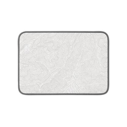 Topo Map Microfiber Kitchen Dish Mat