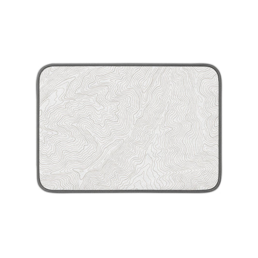 Topo Map Microfiber Kitchen Dish Mat