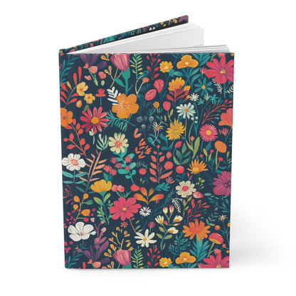 Vibrant Retro Hardcover Lined Journal