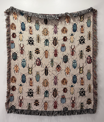 Woven Beetle Blanket Light