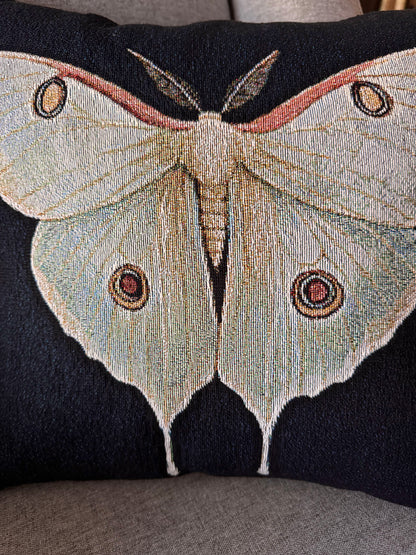 Woven Luna Moth Pillow