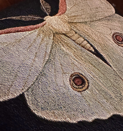 Woven Luna Moth Pillow