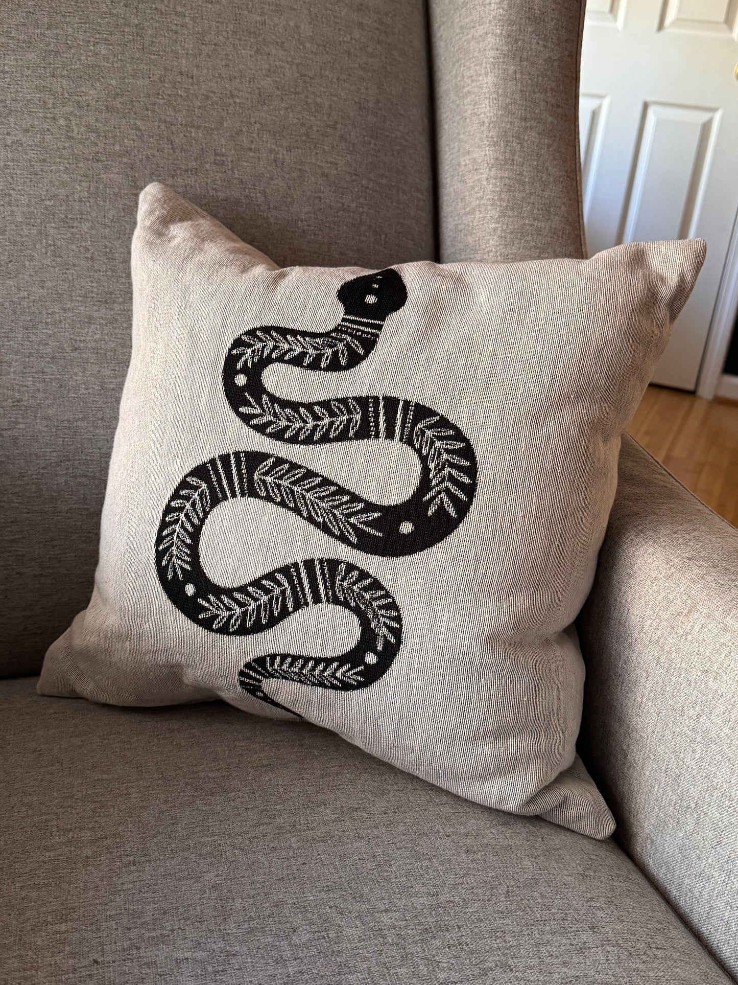 Woven Snake Pillow